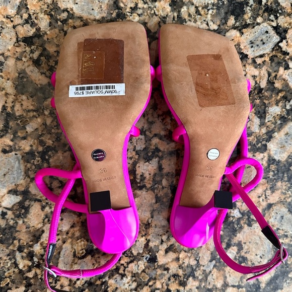 Proenza Schouler White Leather High Heel Strappy Sandals - Picture 11 of 12